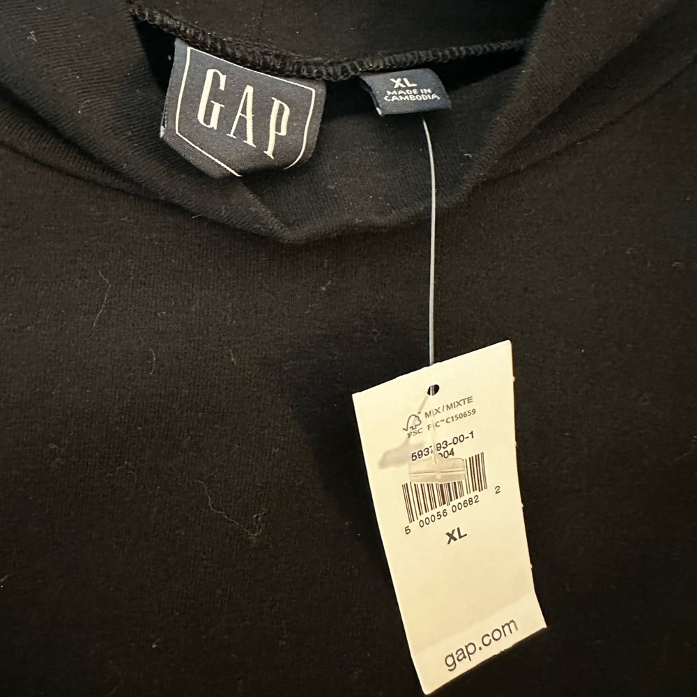 Black long-Sleeved Gap Dress-New